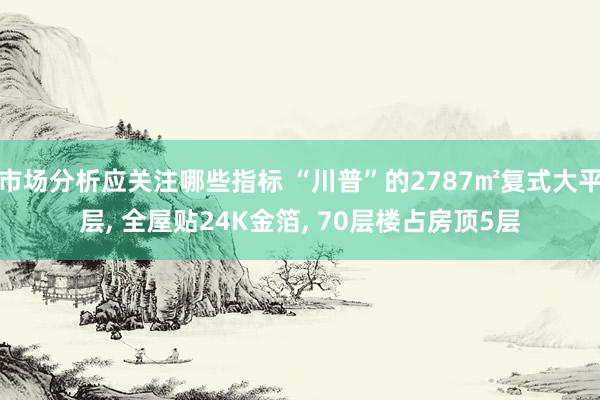 市场分析应关注哪些指标 “川普”的2787㎡复式大平层, 全屋贴24K金箔, 70层楼占房顶5层