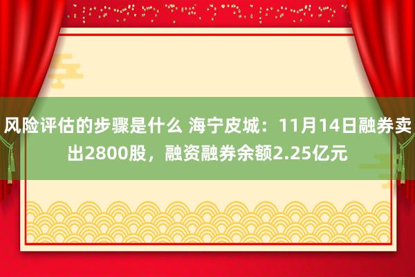 风险评估的步骤是什么 海宁皮城：11月14日融券卖出2800股，融资融券余额2.25亿元