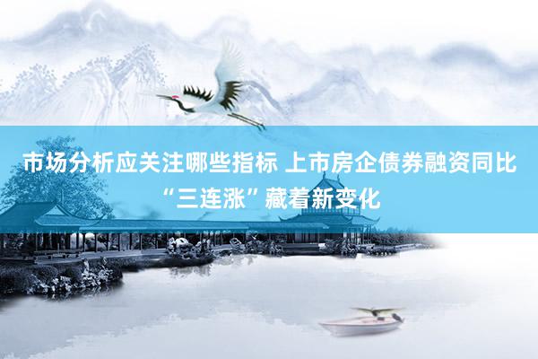 市场分析应关注哪些指标 上市房企债券融资同比“三连涨”藏着新变化