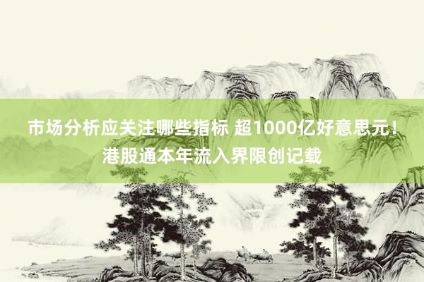 市场分析应关注哪些指标 超1000亿好意思元！港股通本年流入界限创记载