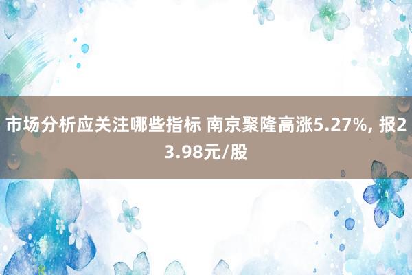 市场分析应关注哪些指标 南京聚隆高涨5.27%, 报23.98元/股