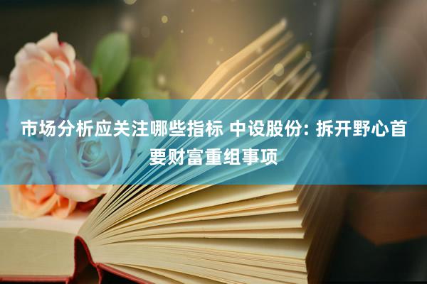 市场分析应关注哪些指标 中设股份: 拆开野心首要财富重组事项