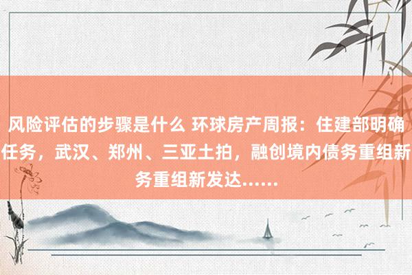 风险评估的步骤是什么 环球房产周报：住建部明确来岁要点任务，武汉、郑州、三亚土拍，融创境内债务重组新发达......