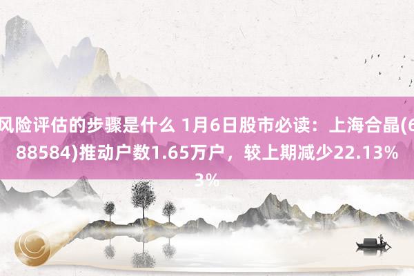 风险评估的步骤是什么 1月6日股市必读：上海合晶(688584)推动户数1.65万户，较上期减少22.13%