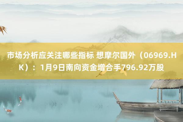 市场分析应关注哪些指标 想摩尔国外（06969.HK）：1月9日南向资金增合手796.92万股