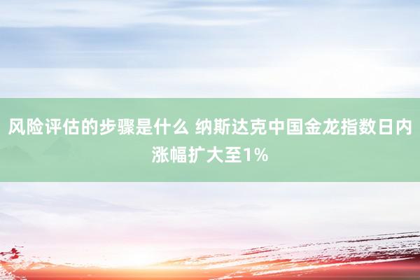 风险评估的步骤是什么 纳斯达克中国金龙指数日内涨幅扩大至1%