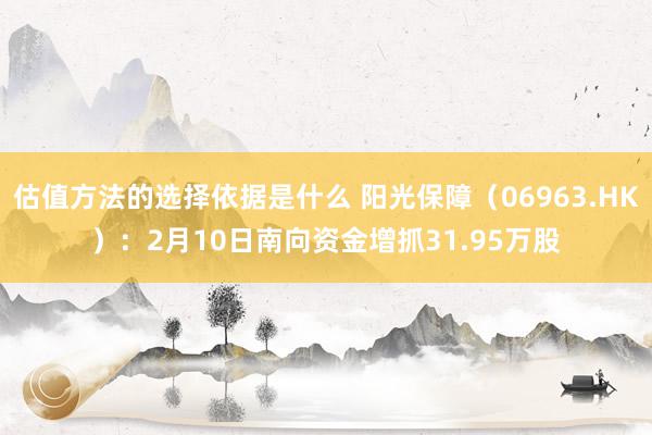 估值方法的选择依据是什么 阳光保障（06963.HK）：2月10日南向资金增抓31.95万股