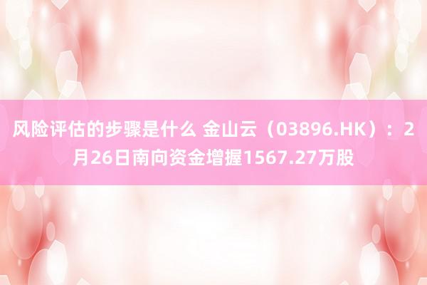 风险评估的步骤是什么 金山云（03896.HK）：2月26日南向资金增握1567.27万股