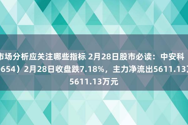 市场分析应关注哪些指标 2月28日股市必读：中安科（600654）2月28日收盘跌7.18%，主力净流出5611.13万元