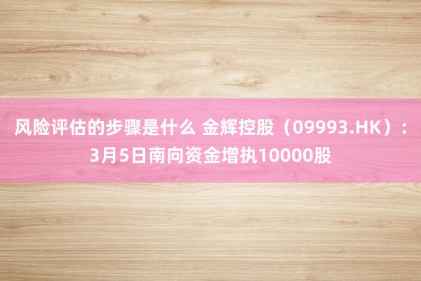 风险评估的步骤是什么 金辉控股（09993.HK）：3月5日南向资金增执10000股