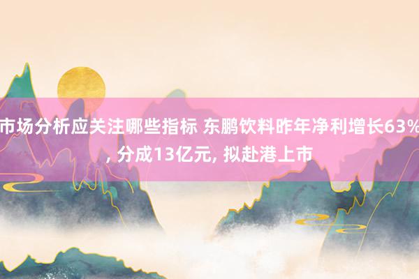 市场分析应关注哪些指标 东鹏饮料昨年净利增长63%, 分成13亿元, 拟赴港上市